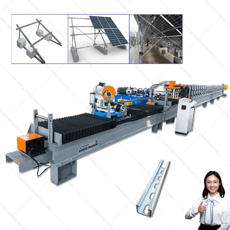 High-speed Solar Strut Roll Forming Machine