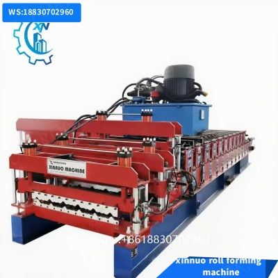 double-layer metal glazed tile forming machine