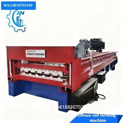 galvanized steel panel roll forming trapezoidal iron sheet making machine