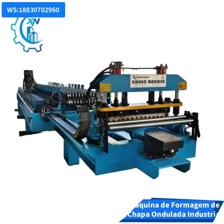 máquina de formagem de chapa ondulada industrial