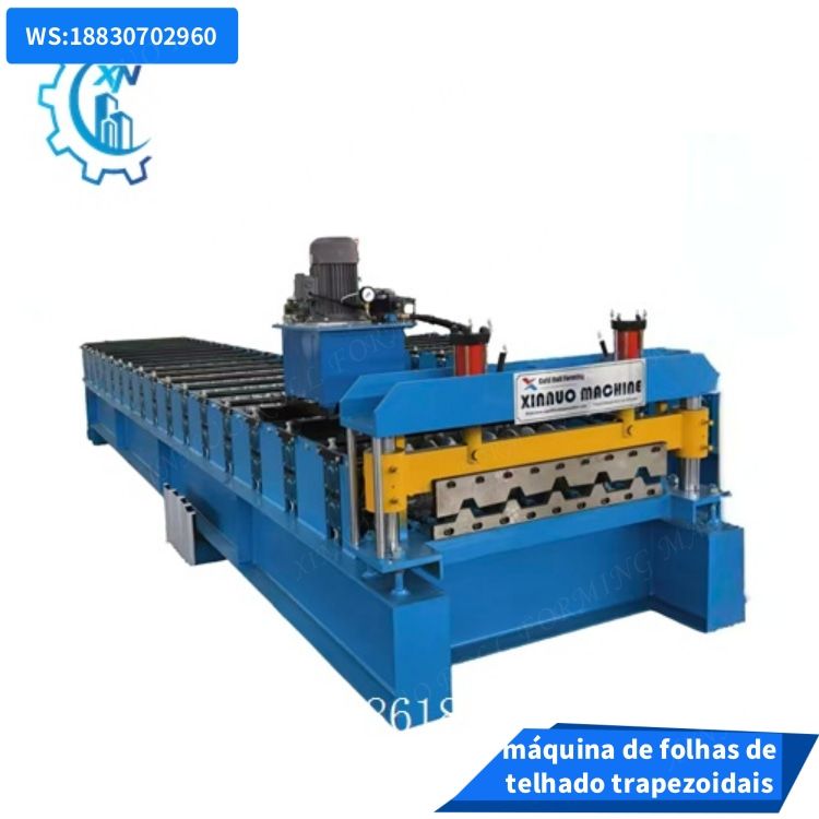 máquina de conformação de rolos para painéis de telhado trapezoidais