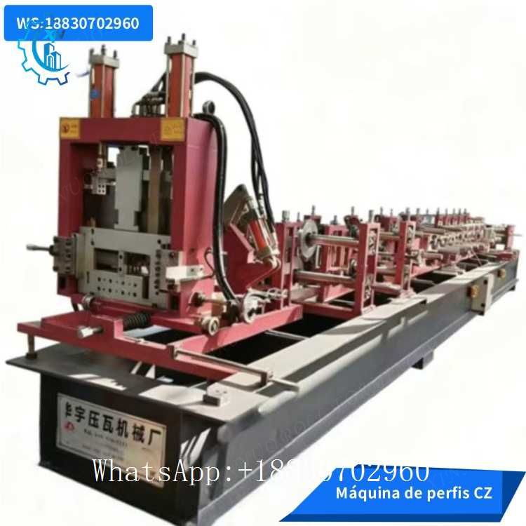 máquina de formação de rolos de purlin c z auto ajustável