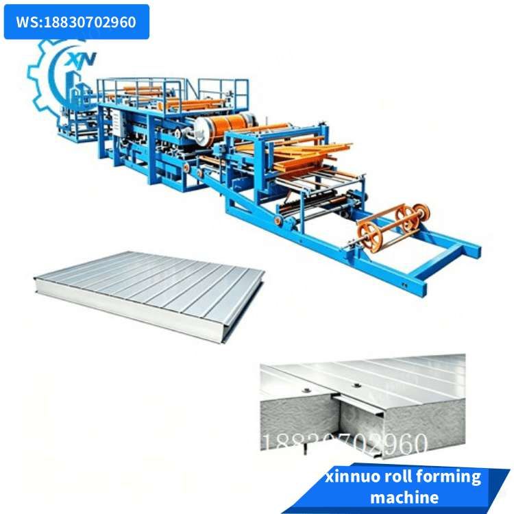 rock wool sandwich panel machine production line  for Pakistan market