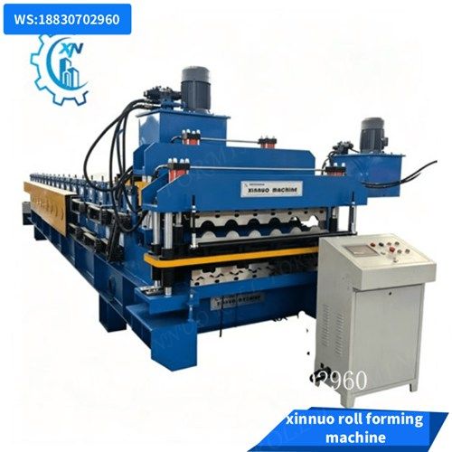 steel glazed roof tile roll forming machine