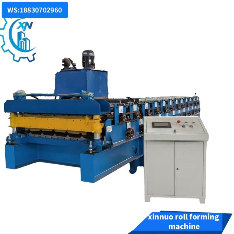 linha de perfilagem de dupla camada para telhados de chapa metálica