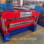 full automatic glazed metal tile roofing corrugated sheet cold roll forming machine production line 