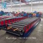 full automatic glazed metal tile roofing corrugated sheet cold roll forming machine production line 