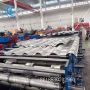 double layer metal glazed tile  trapezoidal roof panel roll forming machine